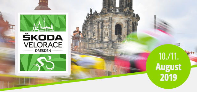 Titelbild des Newsletter mit SKODA Velorace Dresden Logo